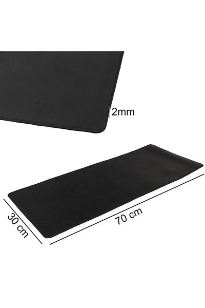 varioshop Large Mousepad VarioShop®, For Gaming, Office, Non-Slip, Anti-Tear Stitching, Rubber