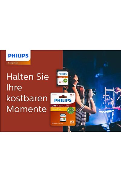 Philips 256Gb Sd Card |   Ultra Pro |   V30 – Uhs-I U3 – 4K Performance