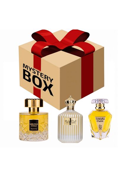 lattafa MYSTERY BOX SURPRIZA - 3 parfumuri arabesti pentru EA