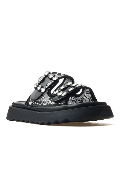 Guja Women's Stone Detailed Daily Slippers 25Y 25Y342 Z Black