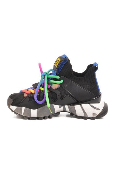 Guja Pantofi sport negri Anorak ușoare unisex pentru copii 25Y638-1 F