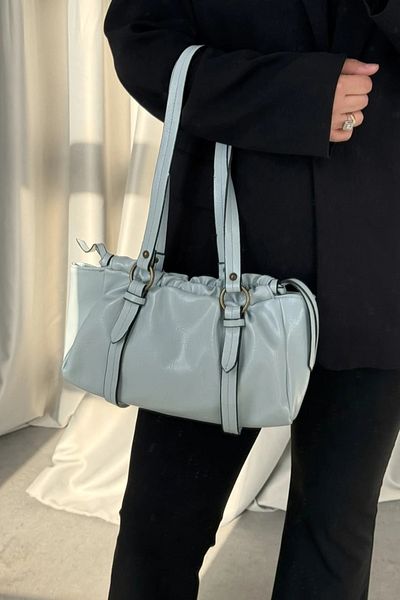 LEONAS Geantă Baguette Vintage pentru femei Misha Blue