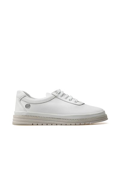 Mammamia Women's Genuine Leather Casual Shoes 25Y D25Ya-705 Z White
