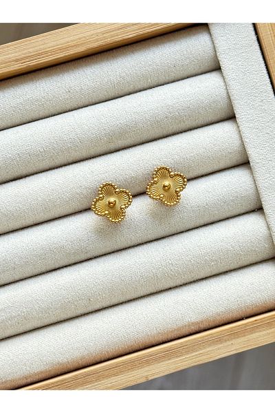 YOUES JEWELRY 316L Steel Gold Women's Earrings