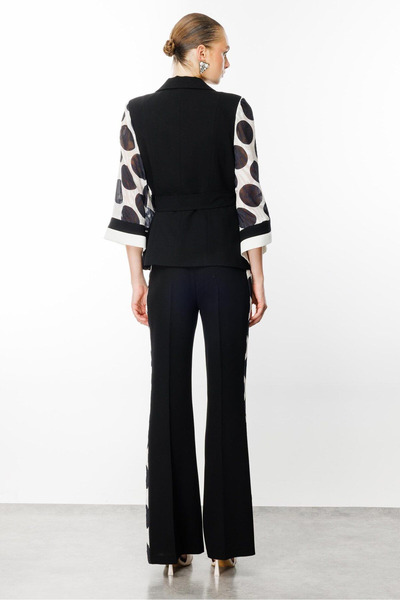 Moda İlgi Premium κομψό γυναικείο μπουφάν με πουά σχέδιο