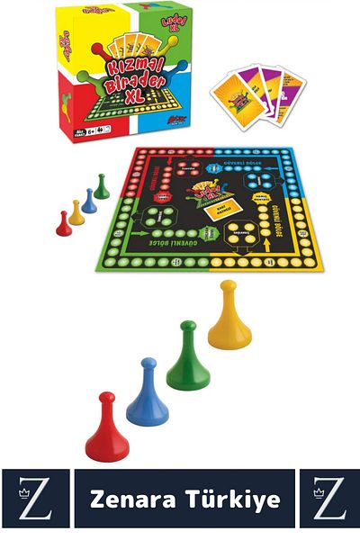 Zenara Premium New Year's Educational Intelligence Developer Strategic Nostalgic Game 2-4 Persons XL Kizmabirader