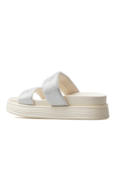 Guja Жіночі домашні капці з каменем 25y 25y416 Z Срібні