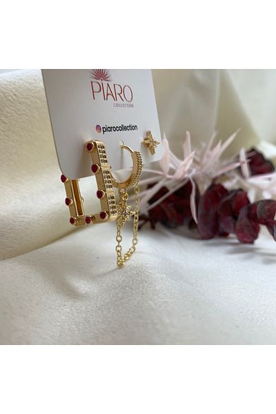 Piaro Collection 3 Pieces Star Earrings
