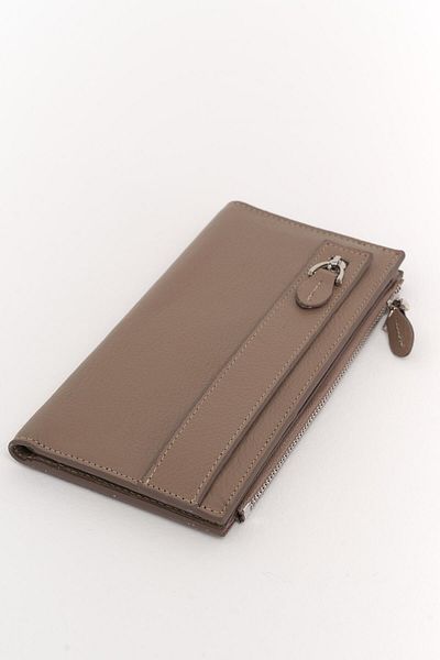 Deri Company Women's Leather Wallet Gray 213505