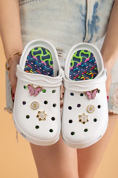uway Massage Colorful Non-Slip Sole Accessories High-Sole Hospital Nurse Beach Sea Cros Type Slippers