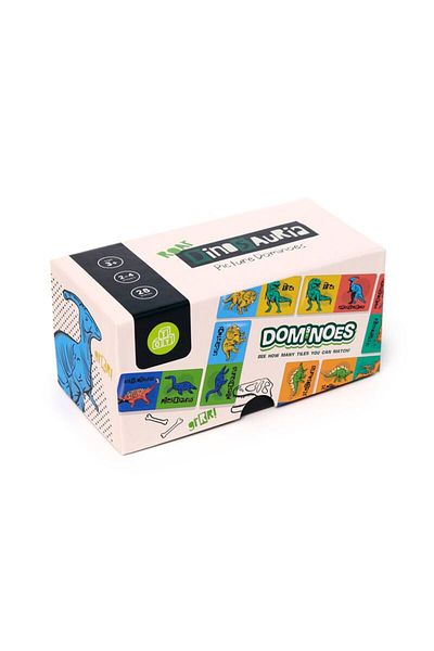 Puckator Joc De Societate, Dinosauria, Domino Cu Dinozauri, 28 Piese