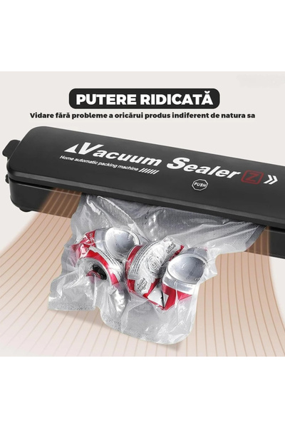 varioshop Set de dispozitive de sigilare și vidare și 4 role de pungi vidate VarioShop®, ușor de utilizat