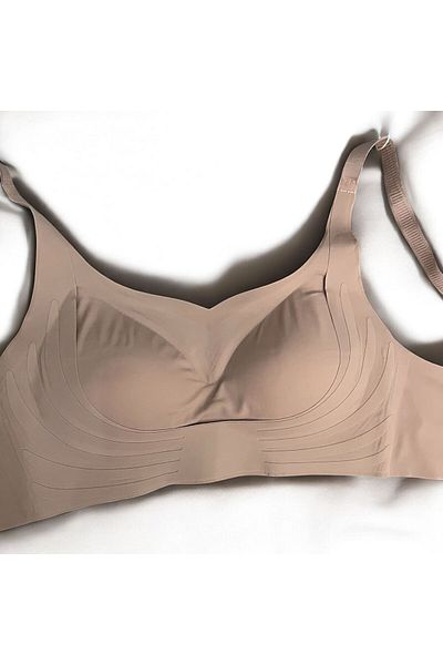 BEST UMT Super Comfort Wire Free Seamless Laser Bra Leaves No Marks |   Skin Color - Ideal for under T-Shirt