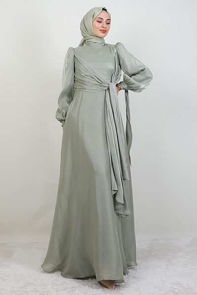 GİYZAMİLA Φόρεμα Sümbül Hijab Mint