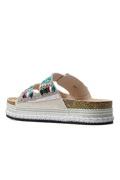 Guja Γυναικείες Πέτρινες Λεπτομερείς Παντόφλες Καθημερινές 25y 25y103 Z Λευκές