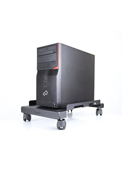 Hansdo Tekerli Bilgisayar Kasa Standı – Tekerli Bilgisayar Altlığı – Metal – Siyah – SPCS1