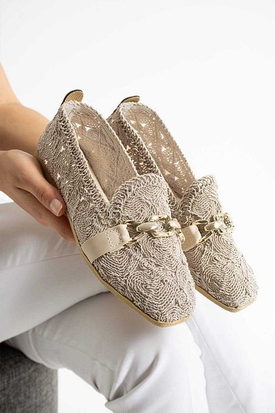 ONEGİYER Women's Ballerinas Comfortable Lightweight Anatomical Orthopedic Daily Shoes Knitwear Ballerinas Home Office Outdoor Shoes