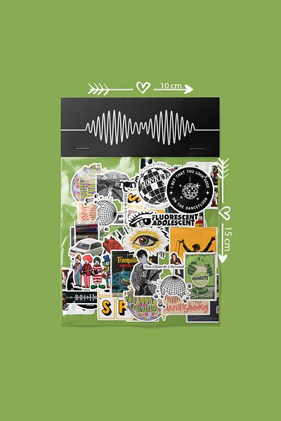 dadi ramba Arctic Monkeys -Bullet Journal - Agenda - Planner - Notebook - Laptop Sticker Sticker - Sticker Pack