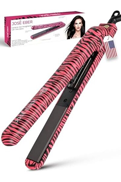 Jose Eber Pure Ceramic Flat Iron - Frizz-Free Styling Hair Straightener for Salon-Quality Results- D