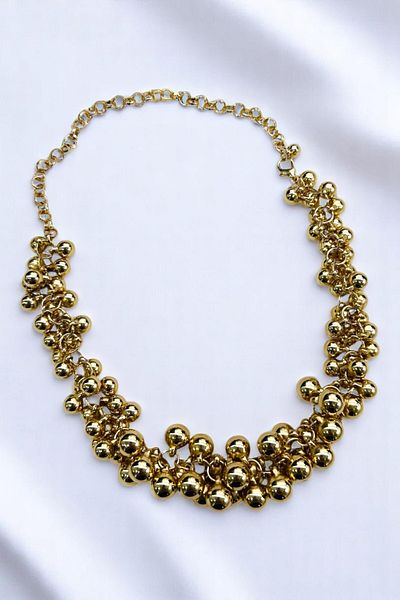 PETEK AKSESUAR Salkim Multi Mini Ball Metalized Bead Necklace