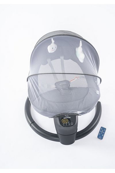 elphybaby Luxury 2-in-1 multifunctional baby swing with timer and music for newborns-gray color