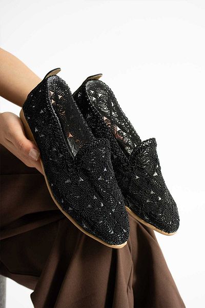 ONEGİYER Women's Ballerinas Comfortable Lightweight Anatomical Orthopedic Daily Shoes Knitwear Ballerinas Home Office Outdoor Shoes