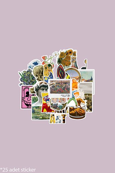 dadi ramba Art Bullet Journal - Agenda - Planner - Notebook - Laptop Label Sticker - Sticker Pack