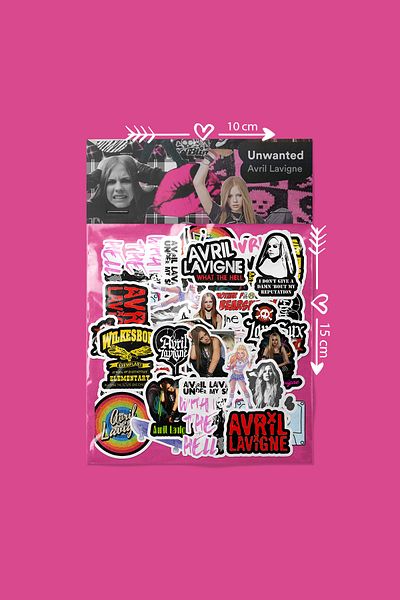 dadi ramba Avril Lavigne - Bullet Journal - Agenda - Planner - Notebook - Laptop Sticker Sticker - Sticker Pack