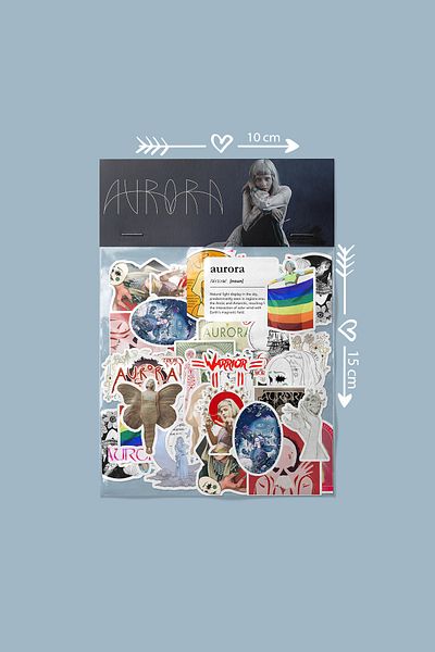 dadi ramba Aurora Bullet Journal - Agenda - Planner - Notebook - Laptop Sticker Sticker - Sticker Pack