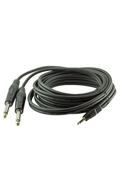 Powermaster 3.5 ملم ستيريو E-2x6.3 ملم كابل ذكر أحادي 3 متر