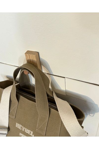 heybelprive Heybel Premium Waxed Canvas Sand Beige Tote Bag, Office, College and Casual Canvas Designer Bag