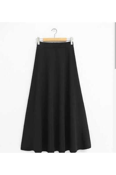 B&C AYAZ BUTİK Flared Crepe Skirt