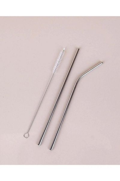 Green Eye Chrome Double Straw 21 cm