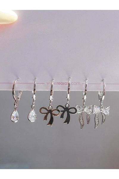 Reorah Collection مجموعة أقراط القوس المتلألئة