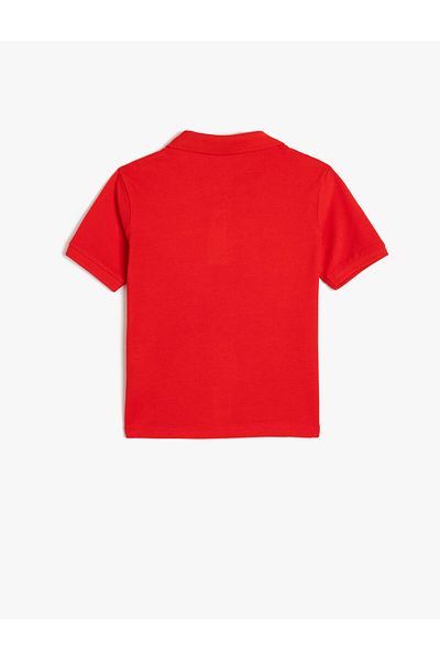 Koton Boy's Polo T-Shirt Short Sleeve Textured Cotton