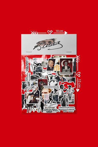 dadi ramba Ataturk - Bullet Journal - Agenda - Planner - Notebook - Laptop Label Sticker - Sticker pack