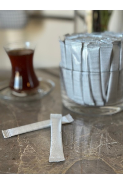 Islakmendilcim Alazpack Gümüş Stick Şeker 3 gr | 250 Adet | Tek Kullanımlık | Çubuk Şeker | Kafe & Restoran Şekeri