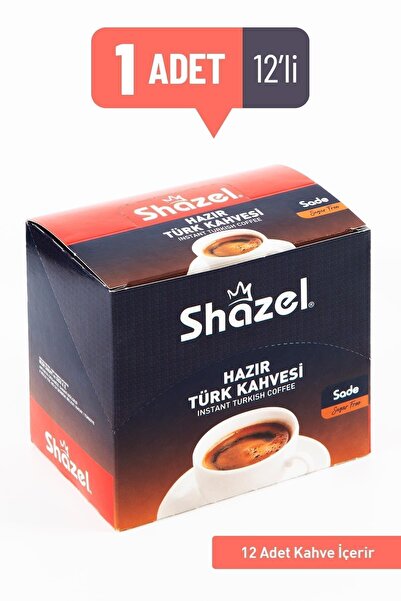 Shazel Hazır Türk Kahvesi 7g X 12 Adet - Sade