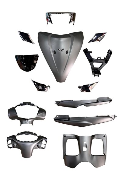 UMT İTHAL TVS JUPİTER125 ÖN KAPORTA SETİ GRİ (13 PARÇA)
