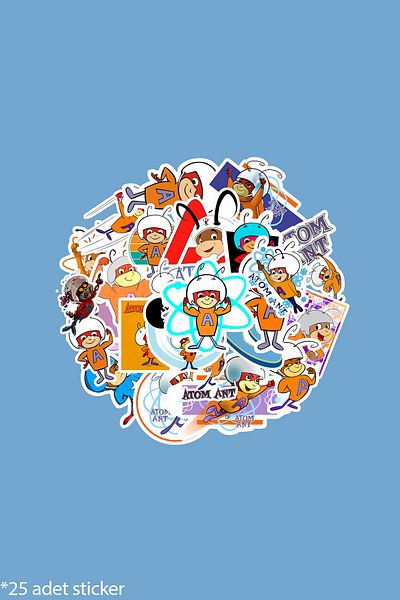 dadi ramba Atomic Ant - Bullet Journal - Agenda - Planner - Notebook - Laptop Sticker Sticker - Sticker Pack