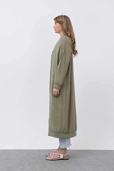 Puane New Season- Stone Stone Color- Summer Women's Buttoned Loose Cardigan 10681