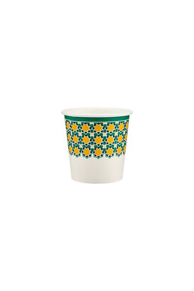 Hotpack 4oz Arabic Qahwa Cups – Heavy Duty Paper Cups, Ramadan Eid Design, 1000 Pcs