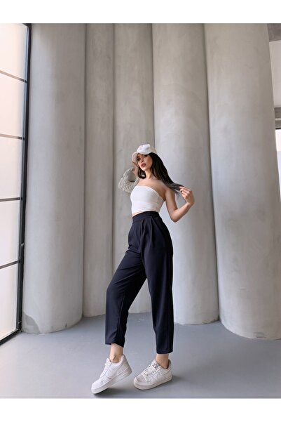 DAFFODİL Daffodil Scuba Krep Likralı Harem Pantolon – Model Y052