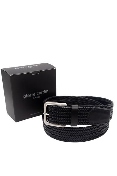 Pierre Cardin Black Premium Mesh Leather Belt Pc-1712S6G