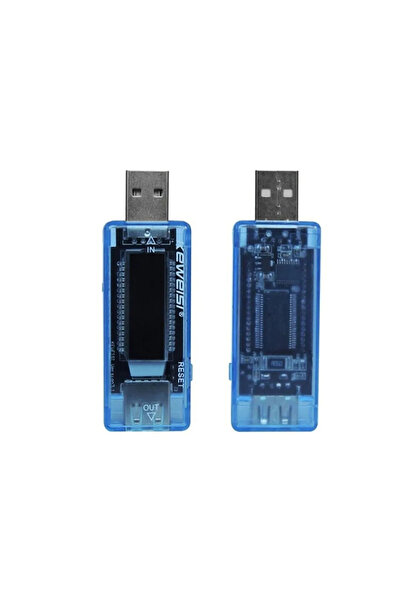 Hubstein Usb Voltmetre Ampermetre Led Gösterge Volt Amper Gerilim Ölçer