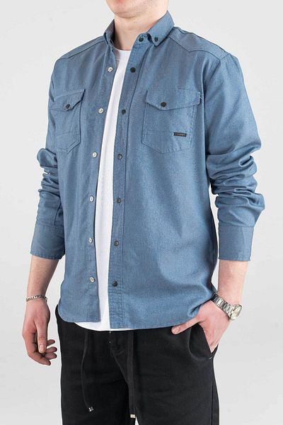 bombe Ανδρικό τζιν πουκάμισο Slim Fit