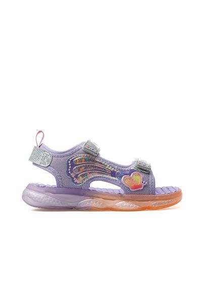 Vicco Can Girl's Lighted Sandals 25Y 332.254 Pk Lilac