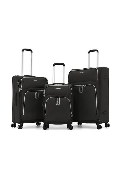Travelite Softside Luggage 3-Piece Set-GREY