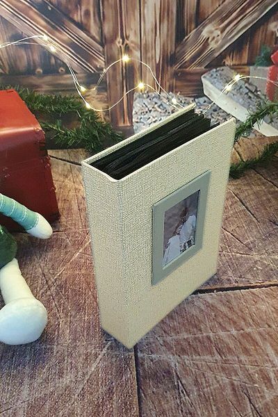 Aledo 13x18cm Πολυτελές άλμπουμ φωτογραφιών με μοτίβο βαμβακιού 200 Acr-16wpp57200 (ΚΡΕΜΑ)