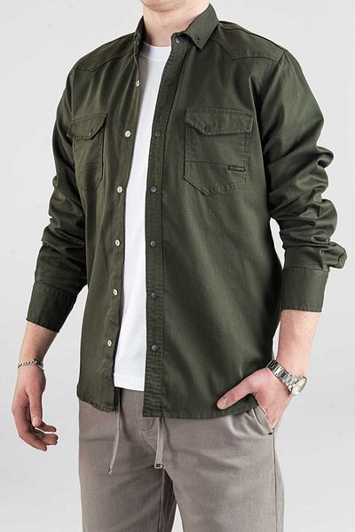 bombe Ανδρικό τζιν πουκάμισο Slim Fit